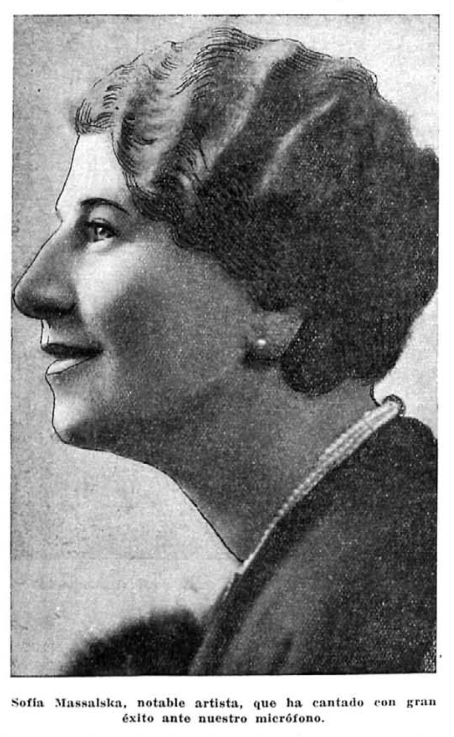 Sofía Massalska, cantante