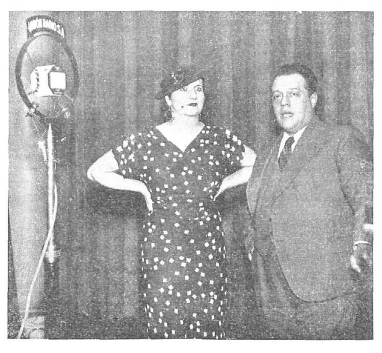 Georges Genis, tenor de la Ópera de París, y su esposa