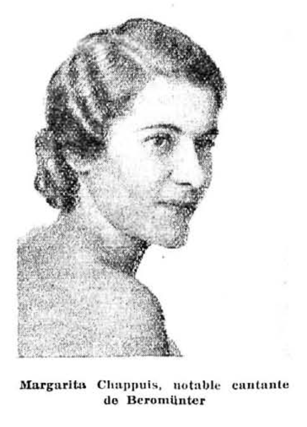 Margarita Chappuis, cantante de Beromünter