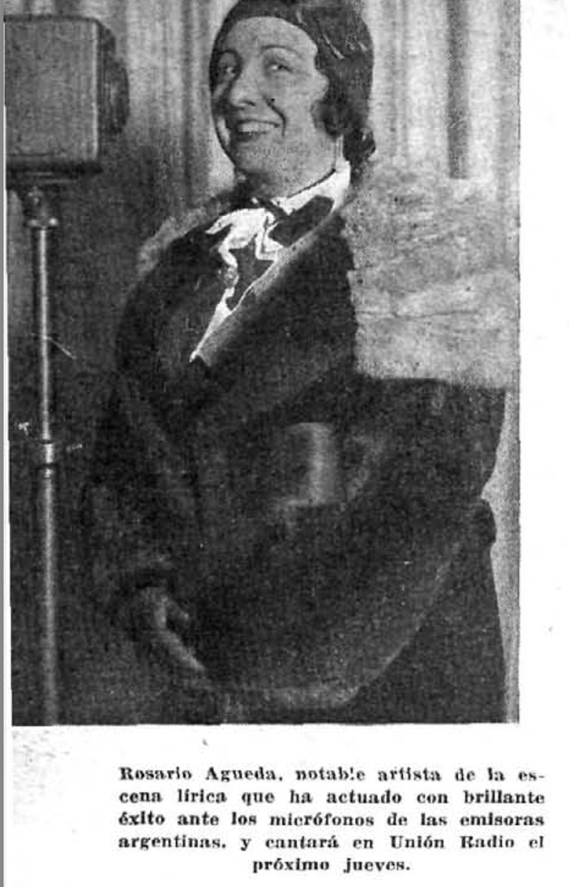 Rosario Agueda, artista y cantante