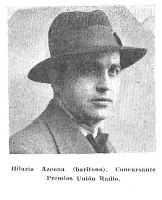 Hilario Azcona, barítono