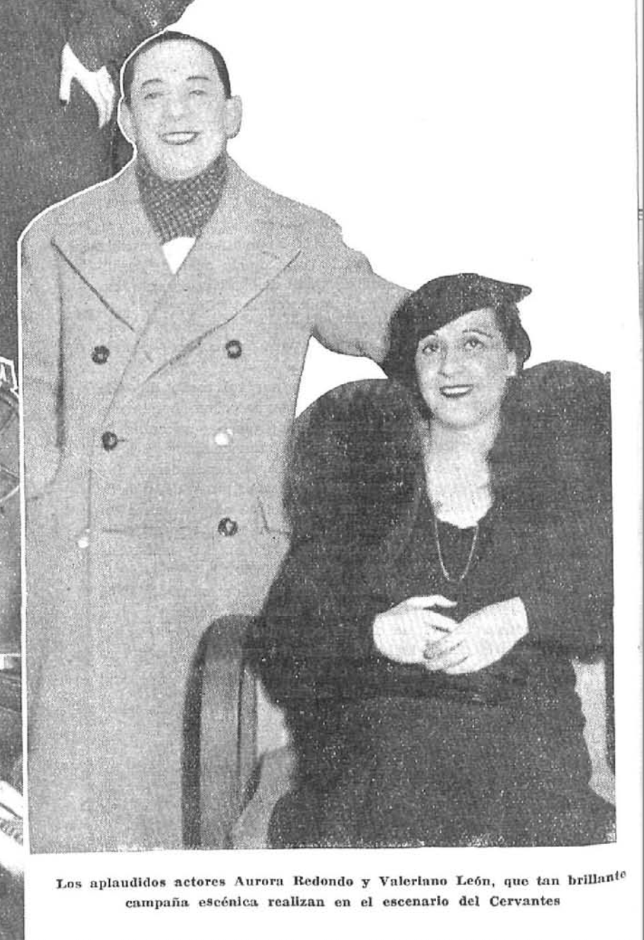 Aurora Redondo y Valeriano León, actores y cantantes