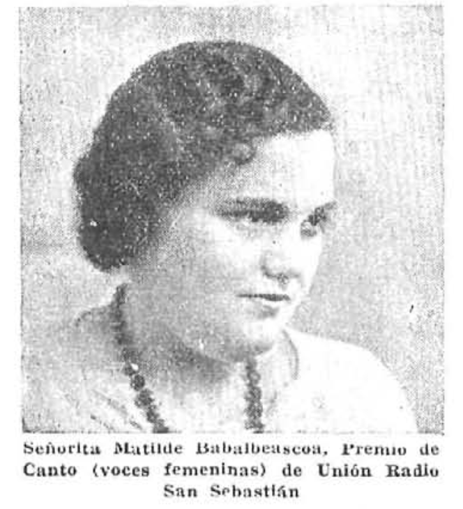 Matilde Babalbescoa, cantante