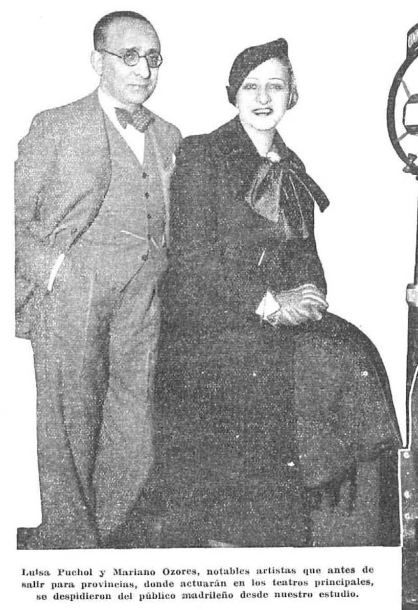 Luisa Puchol, actriz y cantante y Mariano Ozores