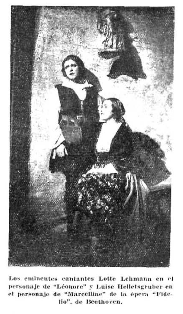 Lotte Lehmann y Luise Helletsgruber, cantantes