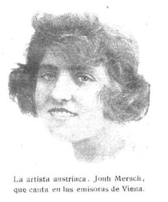 Jonh Mersch, artista austríaca que canta en emisoras de Viena