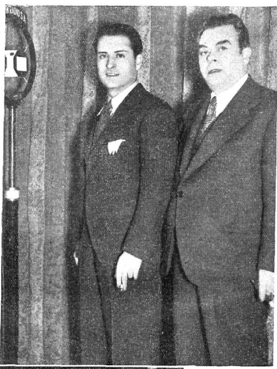 Angelillo, cantante, y el empresario Vedrines