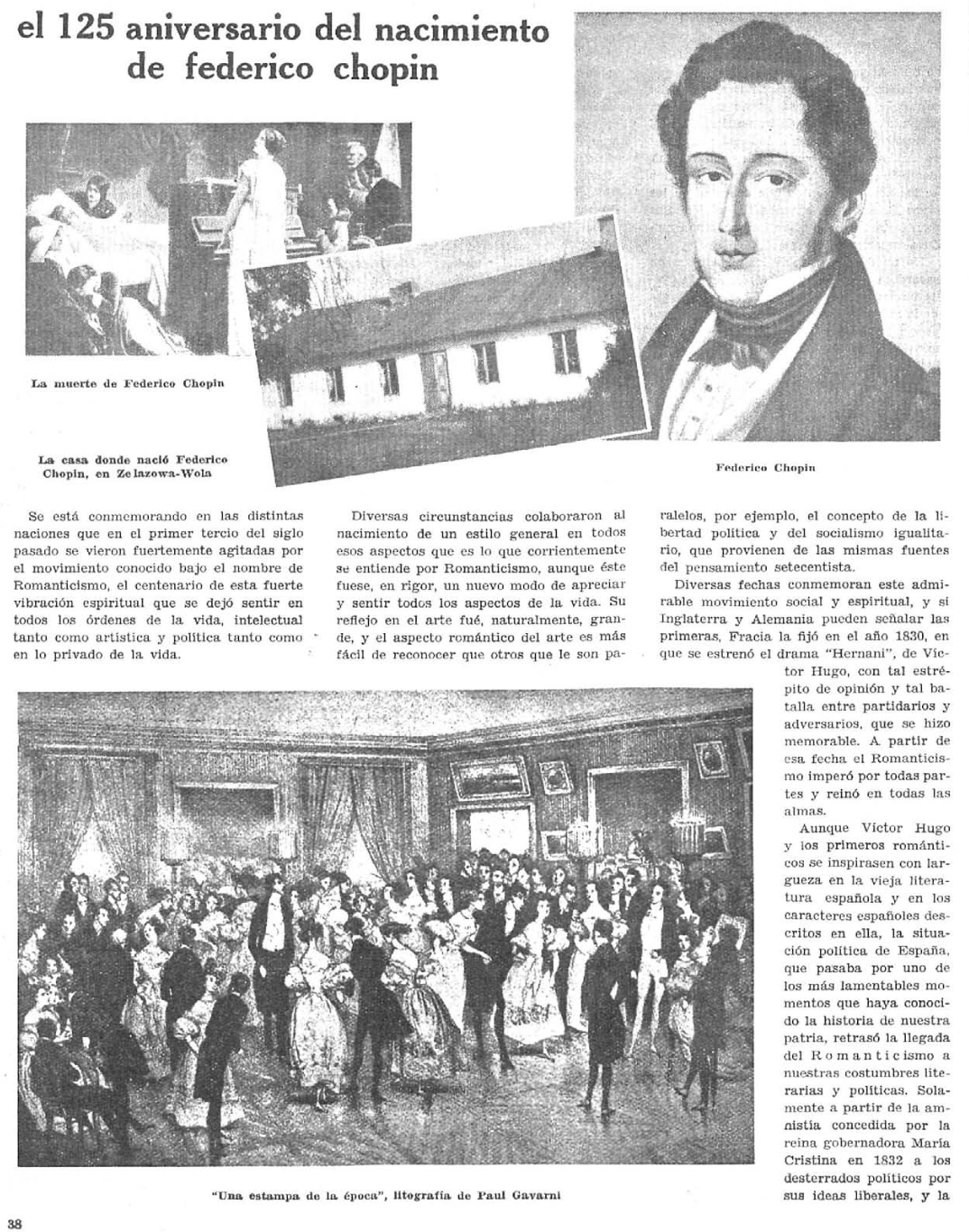 Chopin en su 125 centenario