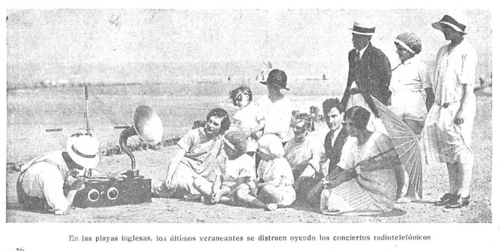 Escuchando concierto en la playas inglesas