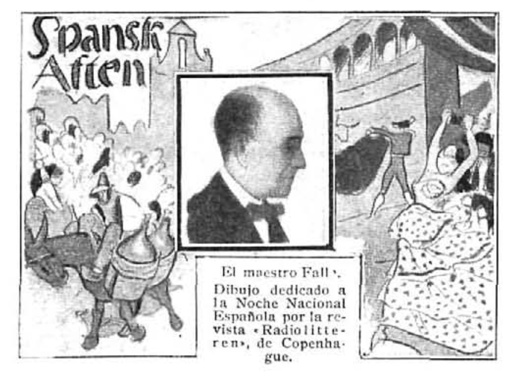 Falla, recepción programa radiofónico Noche Nacional Española