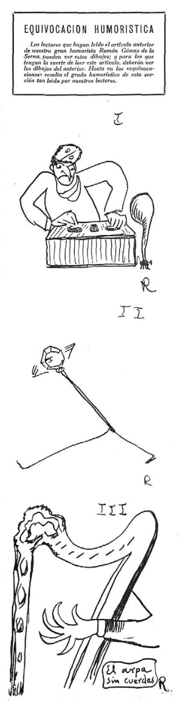 Equivocación humorística, Gómez de la Serna