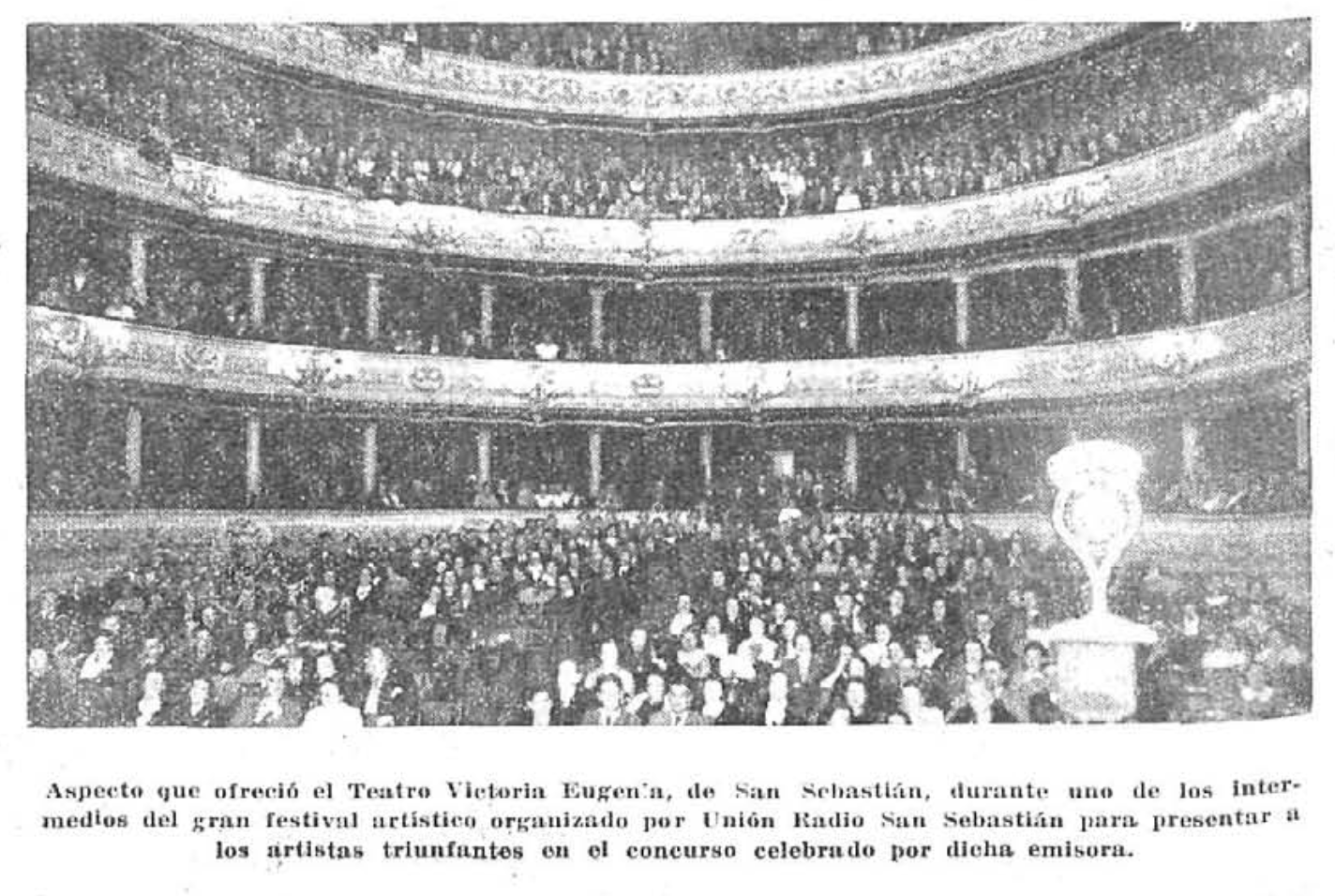 Festival artístico teatro Victoria Eugenia de San Sebastián