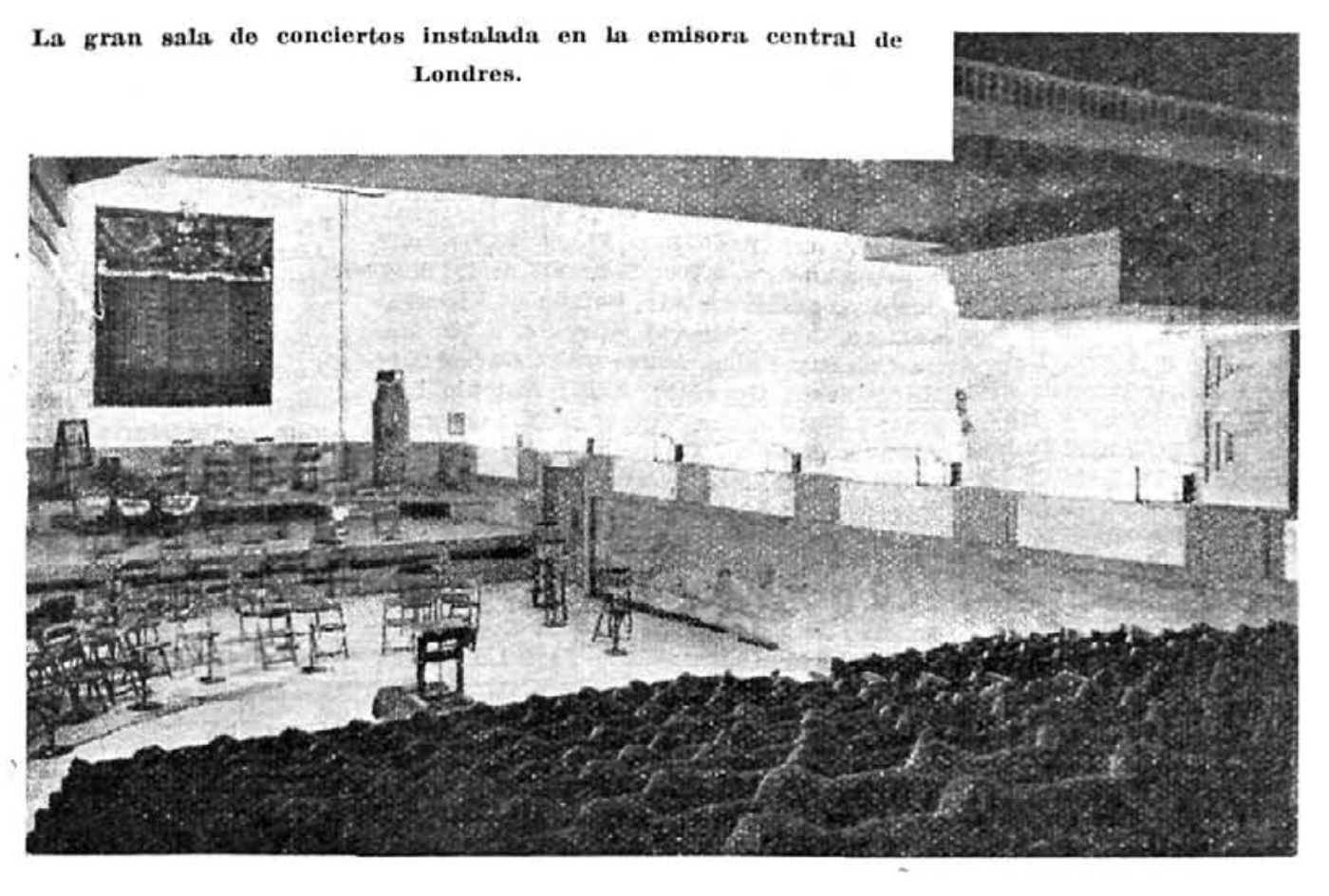 Estudio Gran Sala de Conciertos, emisora central de Londres