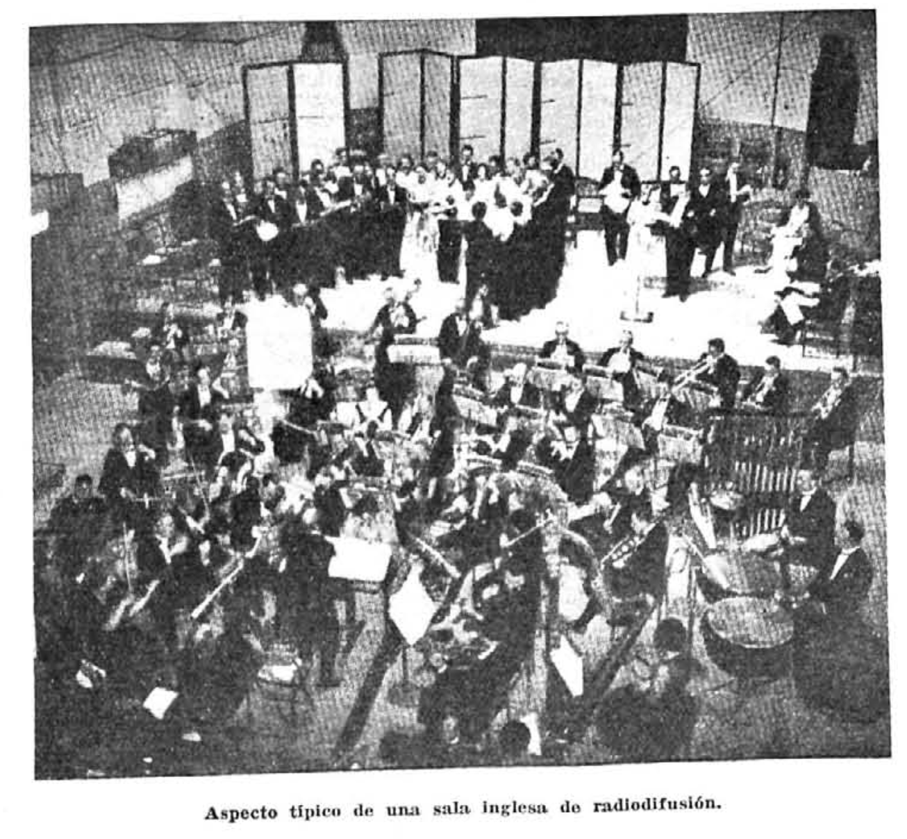 Estudio Sala inglesa de radiodifusión