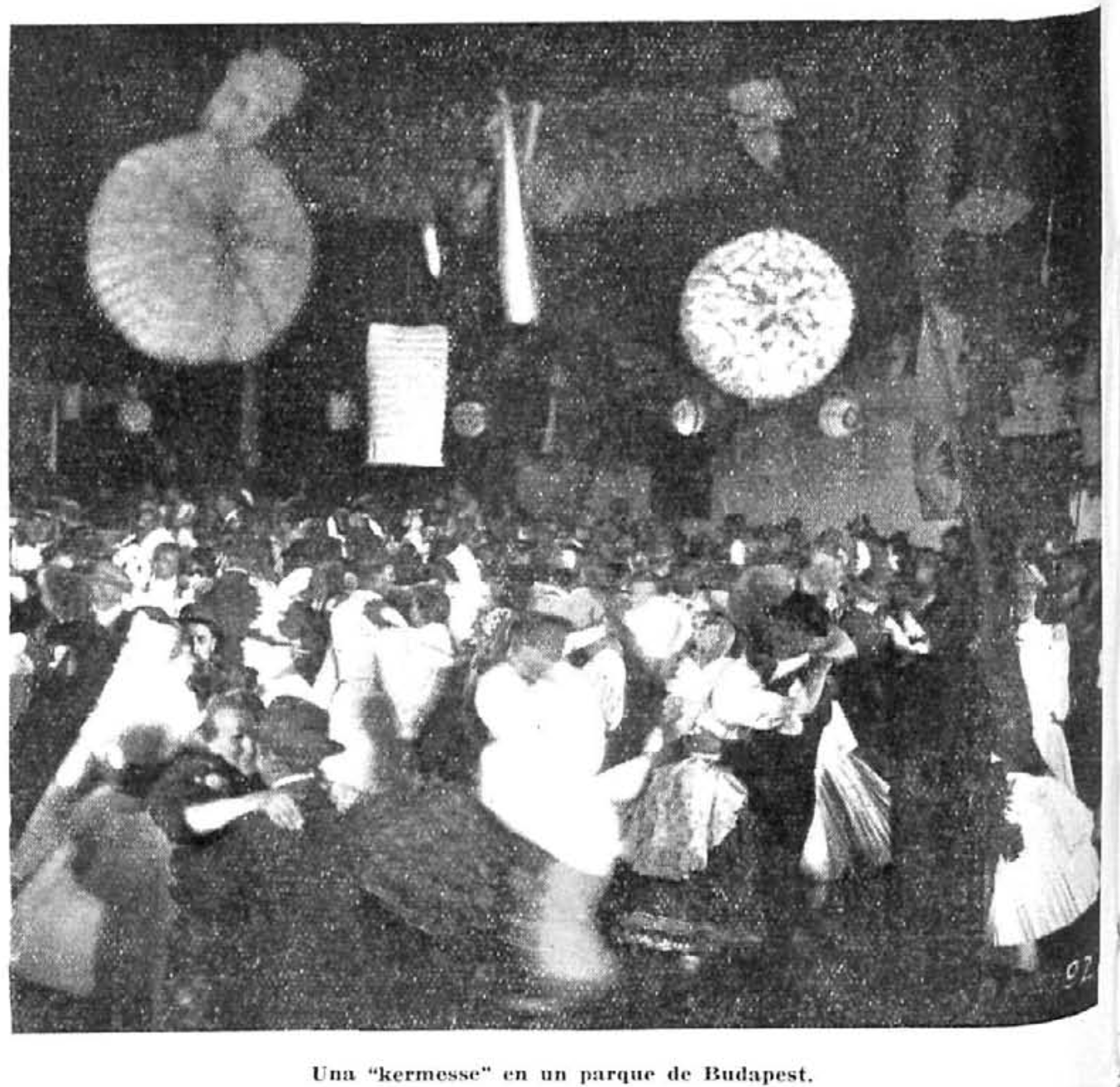 Kermesse en el parque de Budapest