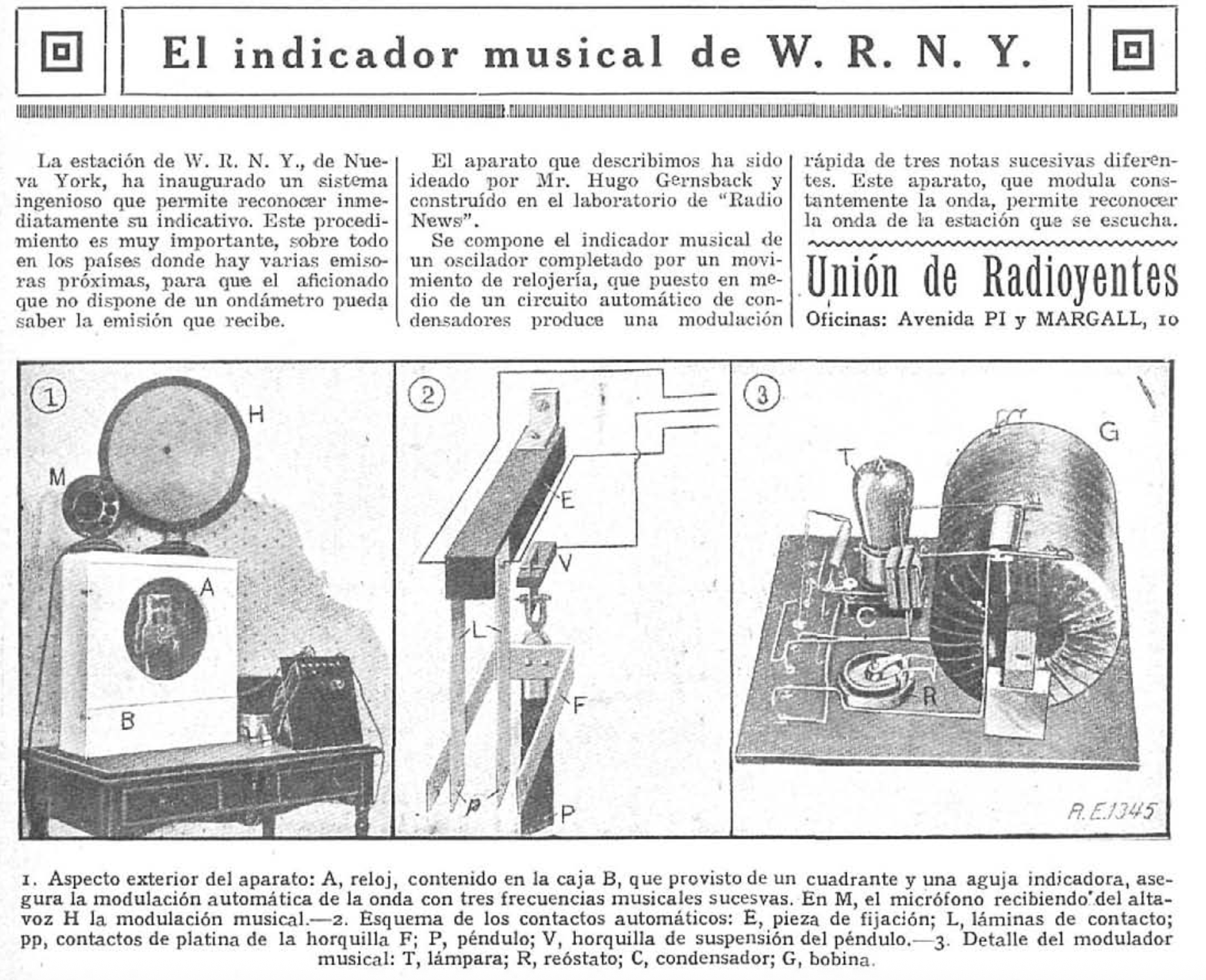 Indicador musical de W.R.N.Y.