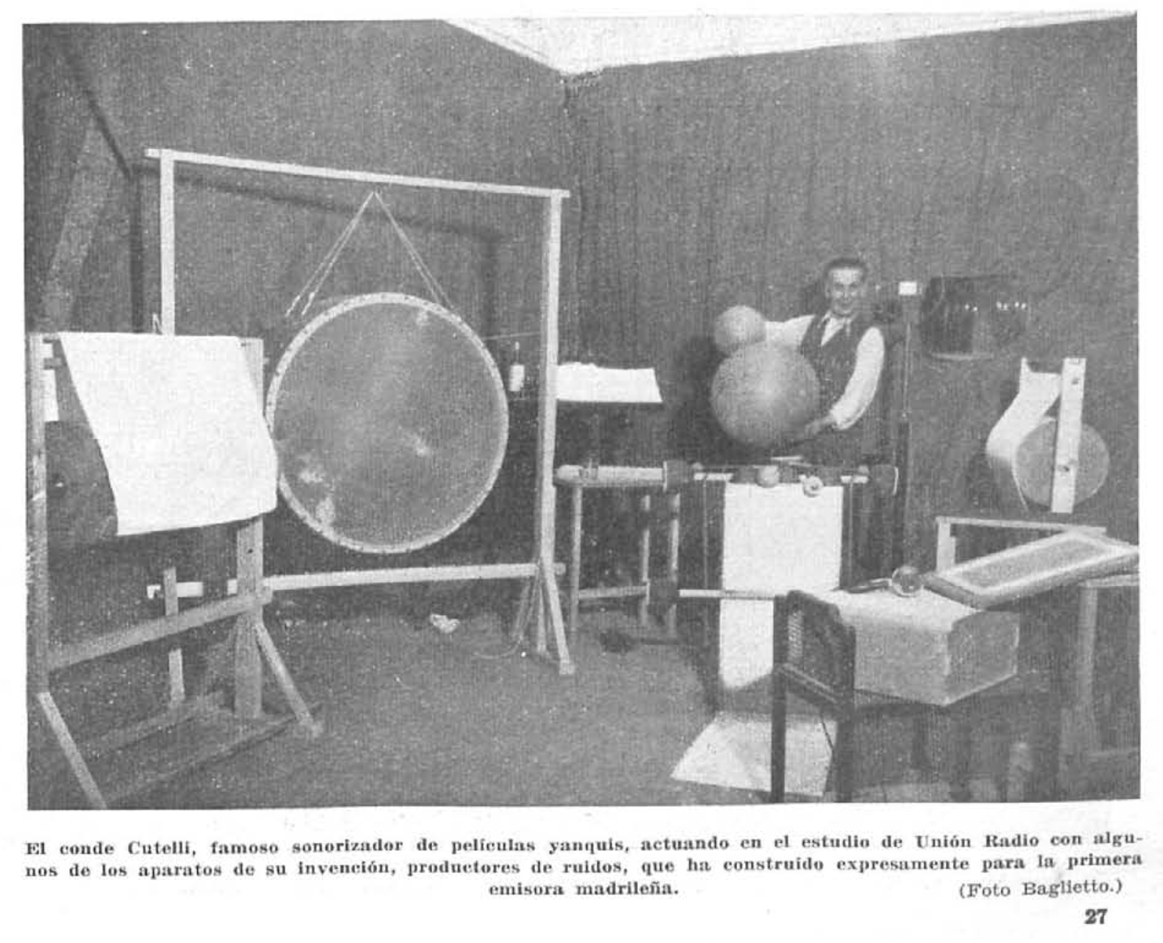 Aparatos prouctores de ruido del conde Cutelli