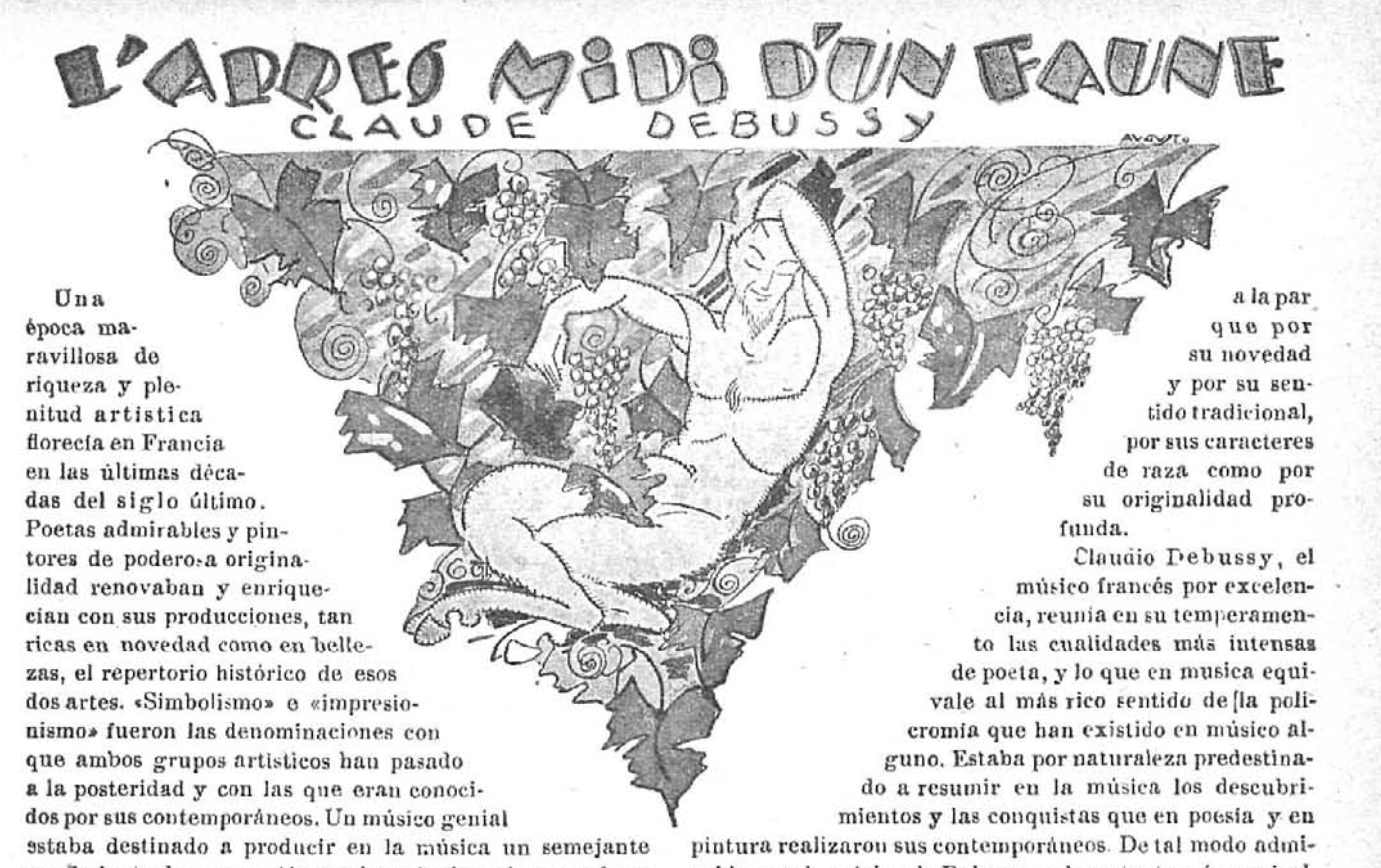 Preludio a la siesta de un fauno por Augusto