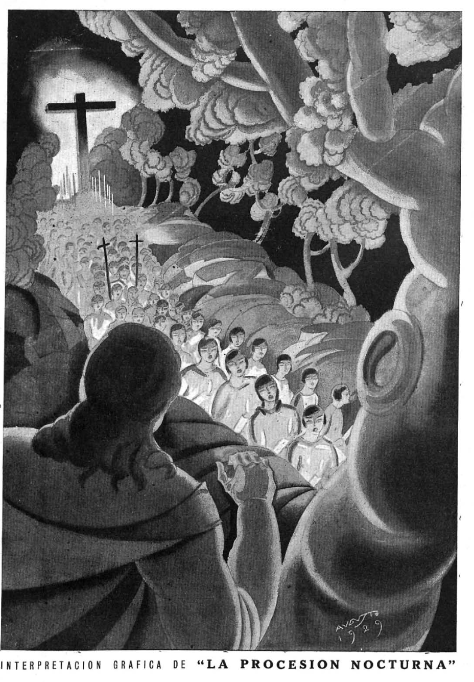 La procesión nocturna de Henri Rabaud por Augusto