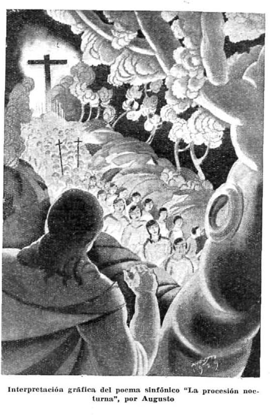 La procesión nocturna de Henri Rabaud por Augusto