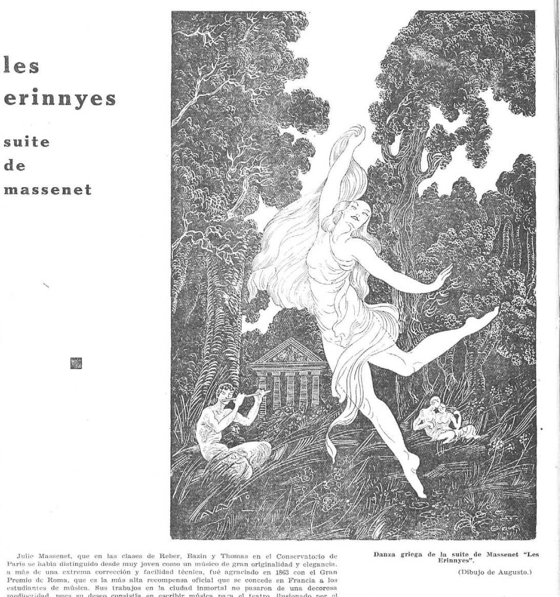 Les Erinnyes de Massenet por Augusto