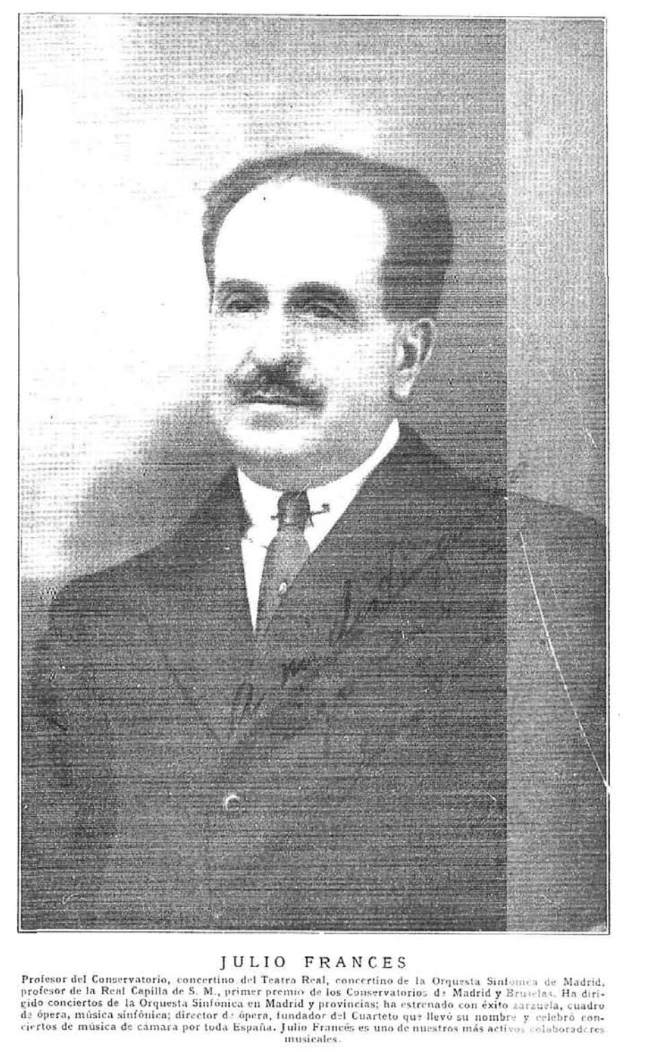 Julio Francés, violín