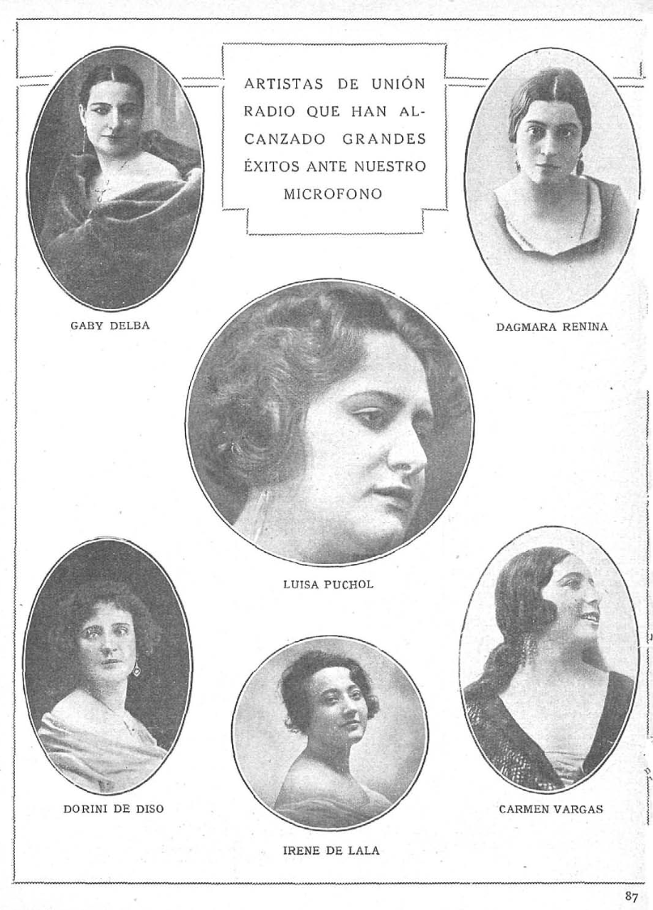 Mujeres artistas de Unión Radio