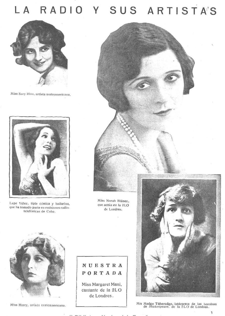 La radio y sus artistas (mujeres)