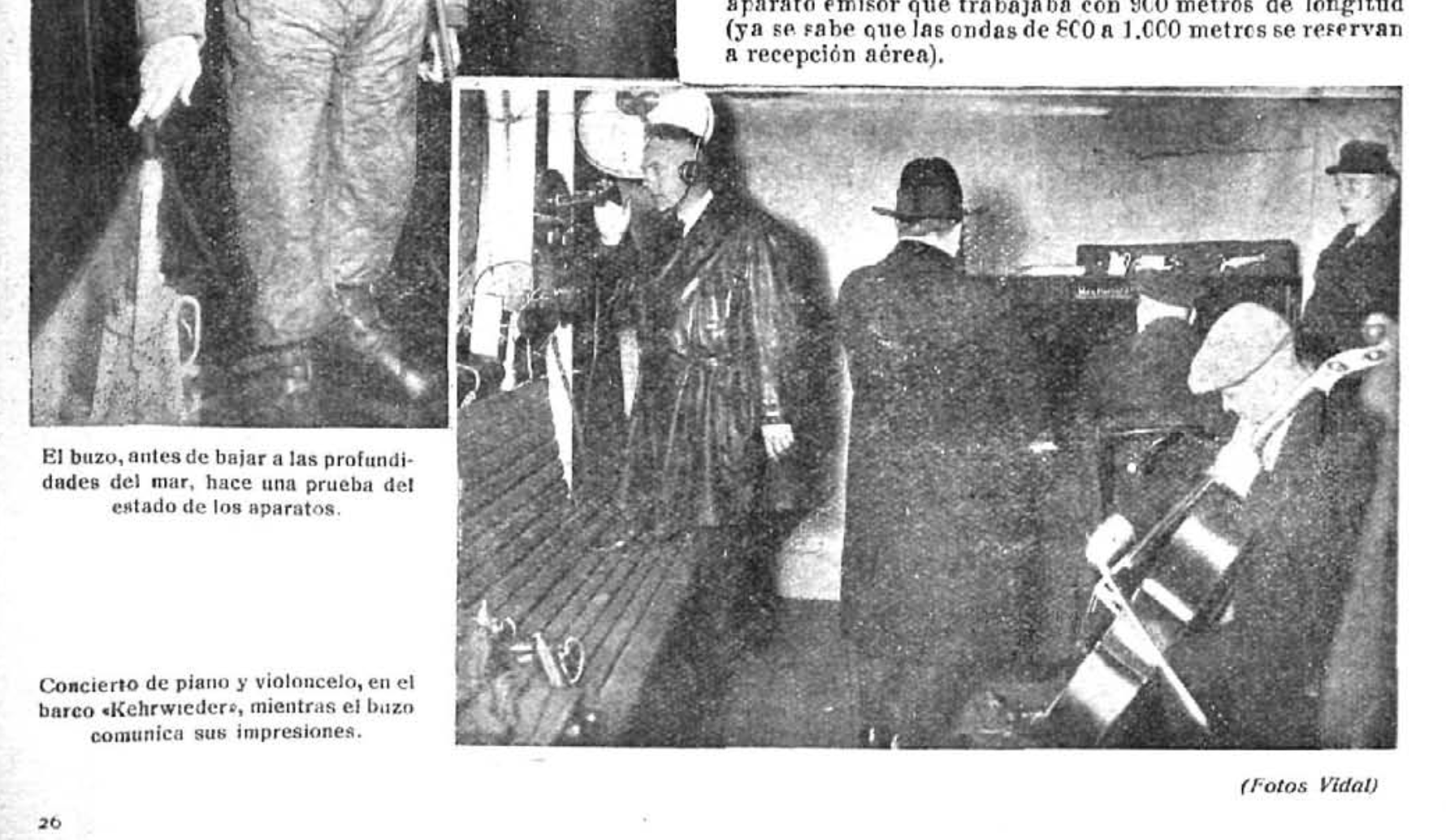 piano y violonchelo en un barco