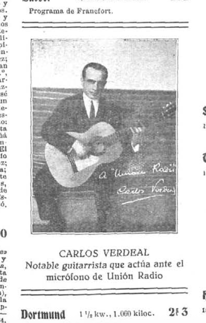 Carlos Verdeal, guitarra