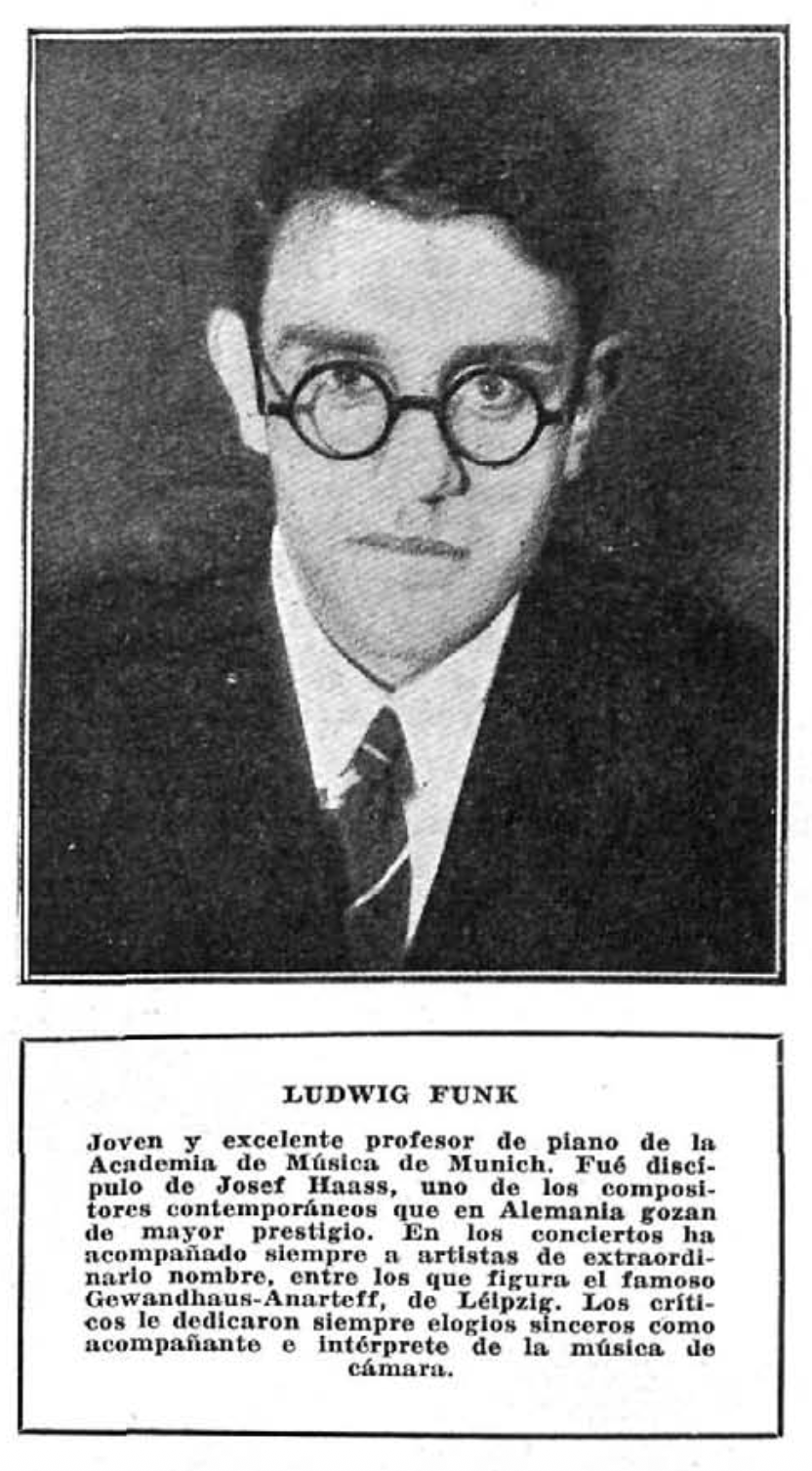 Ludwig Funk, piano