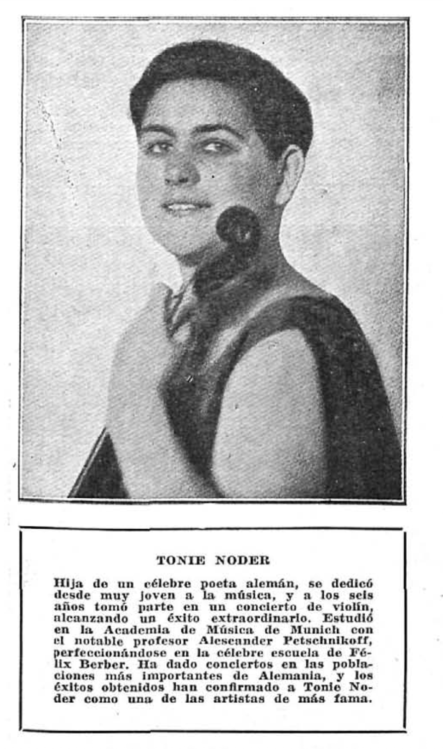 Tonie Noder, violín