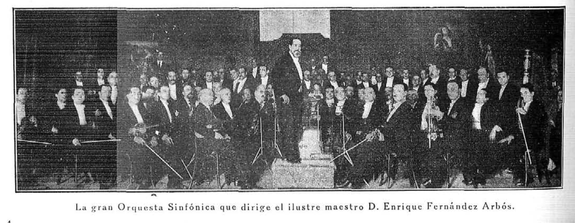 Orquesta Sinfónica de Madrid y Arbós, director