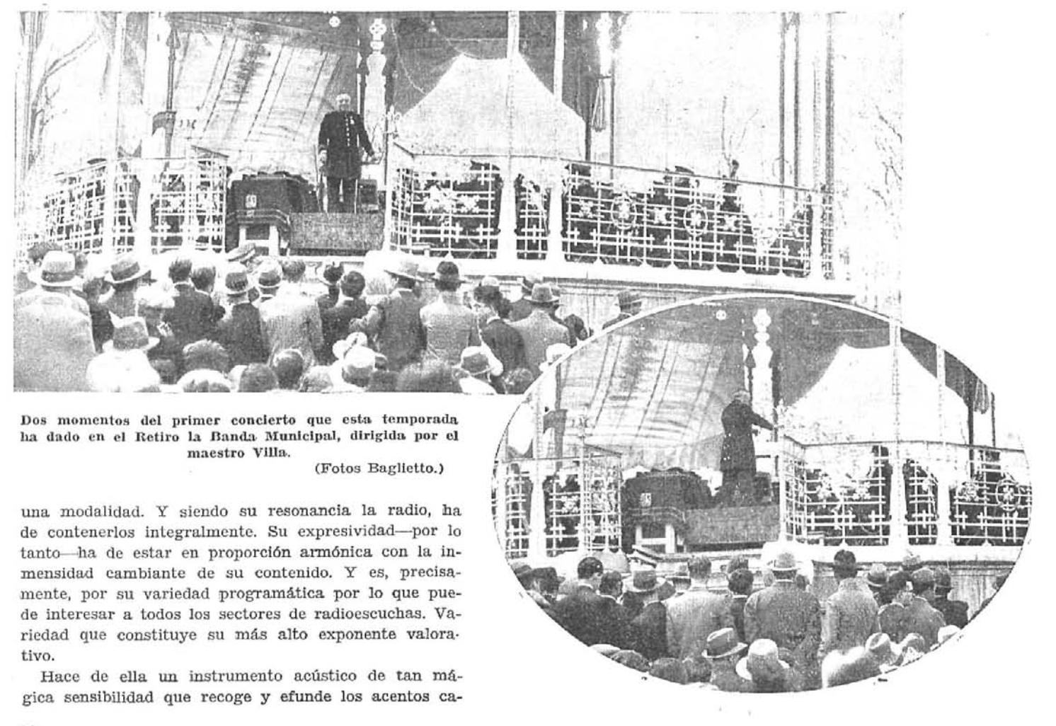 Banda Municipal y Villa, director