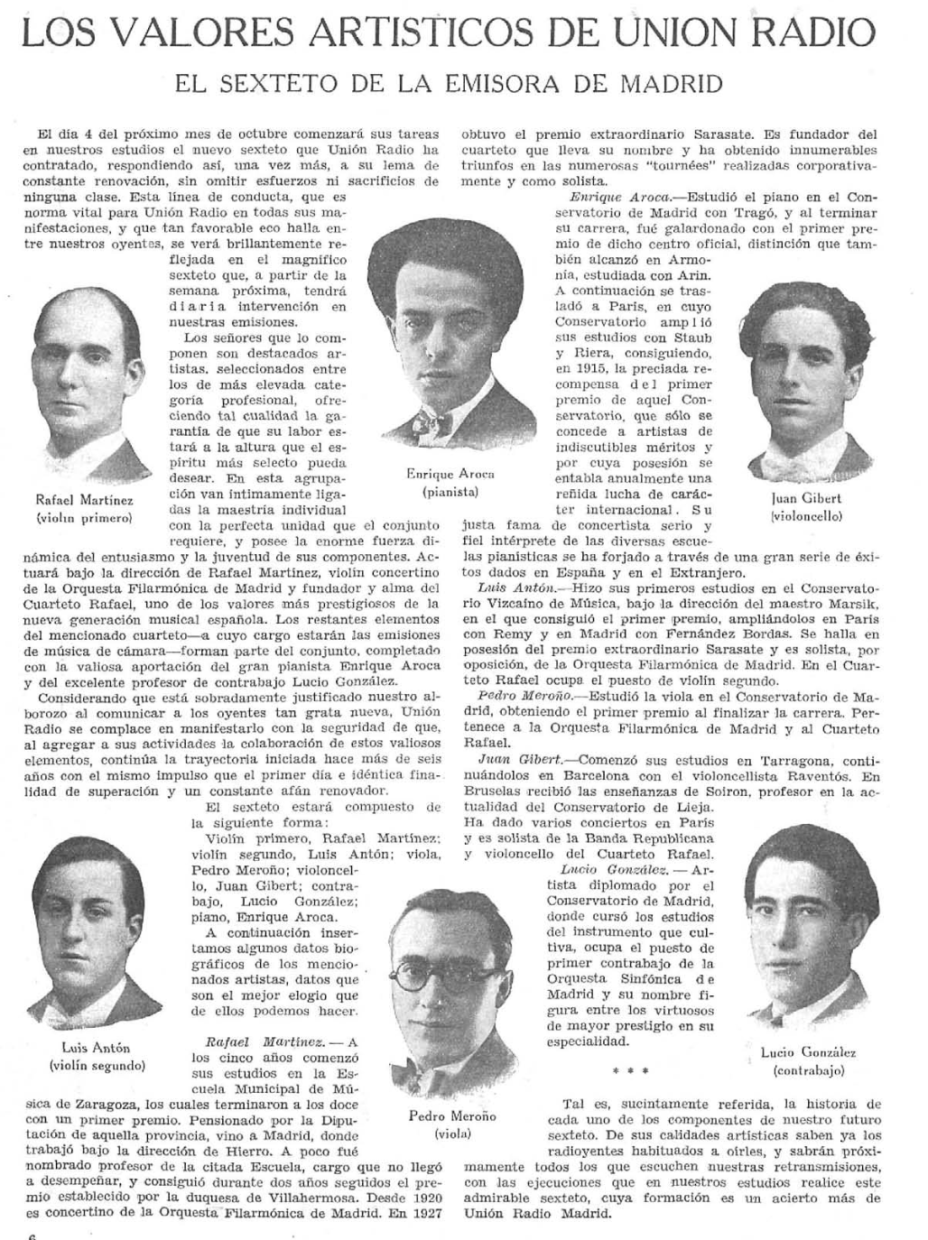 Sexteto de Unión Radio