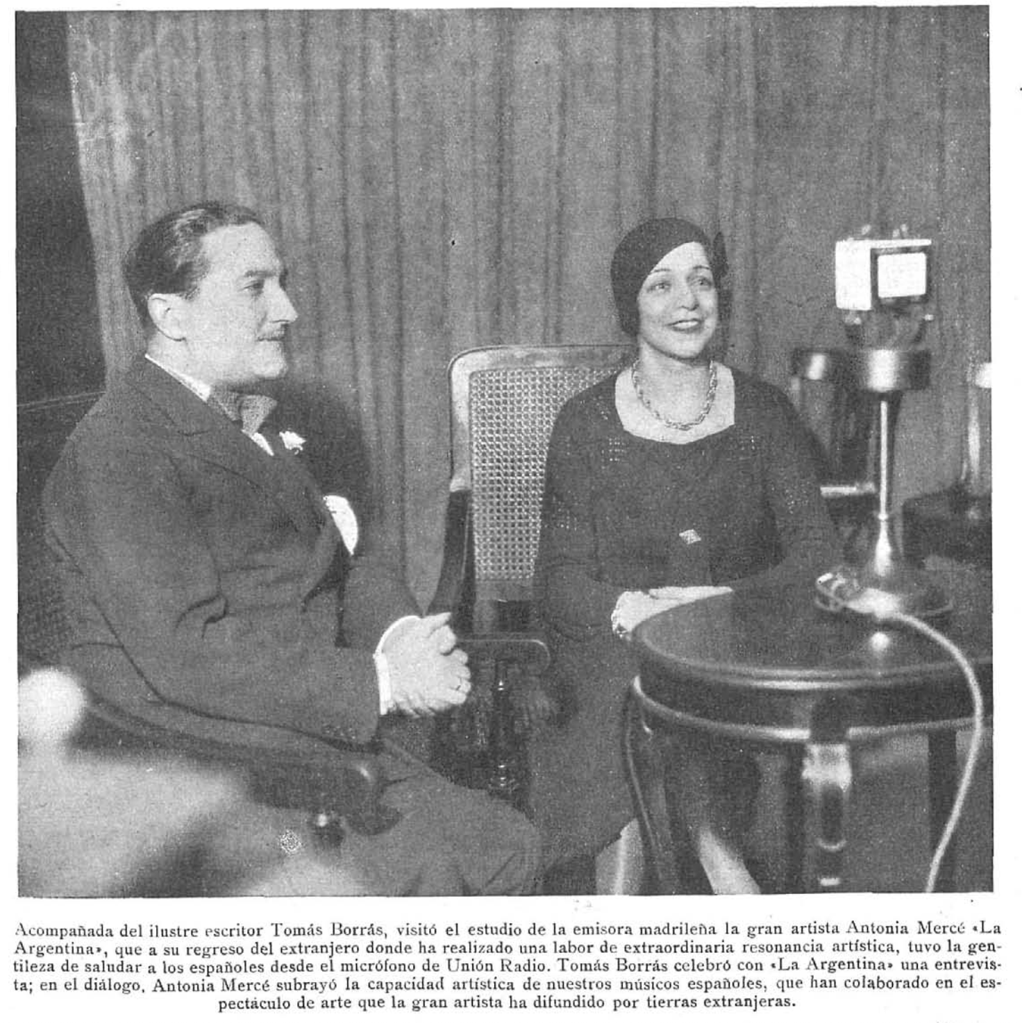 Tomás Borrás y Antonia Mercé La Argentina