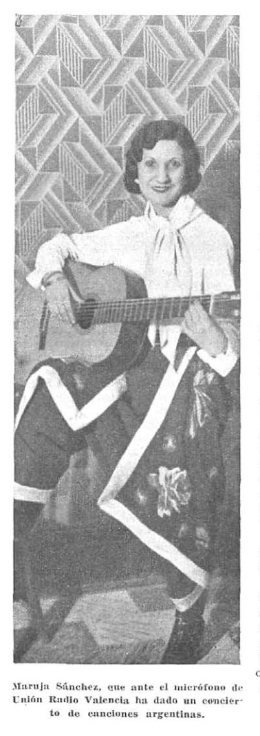 Maruja Sánchez, guitarra