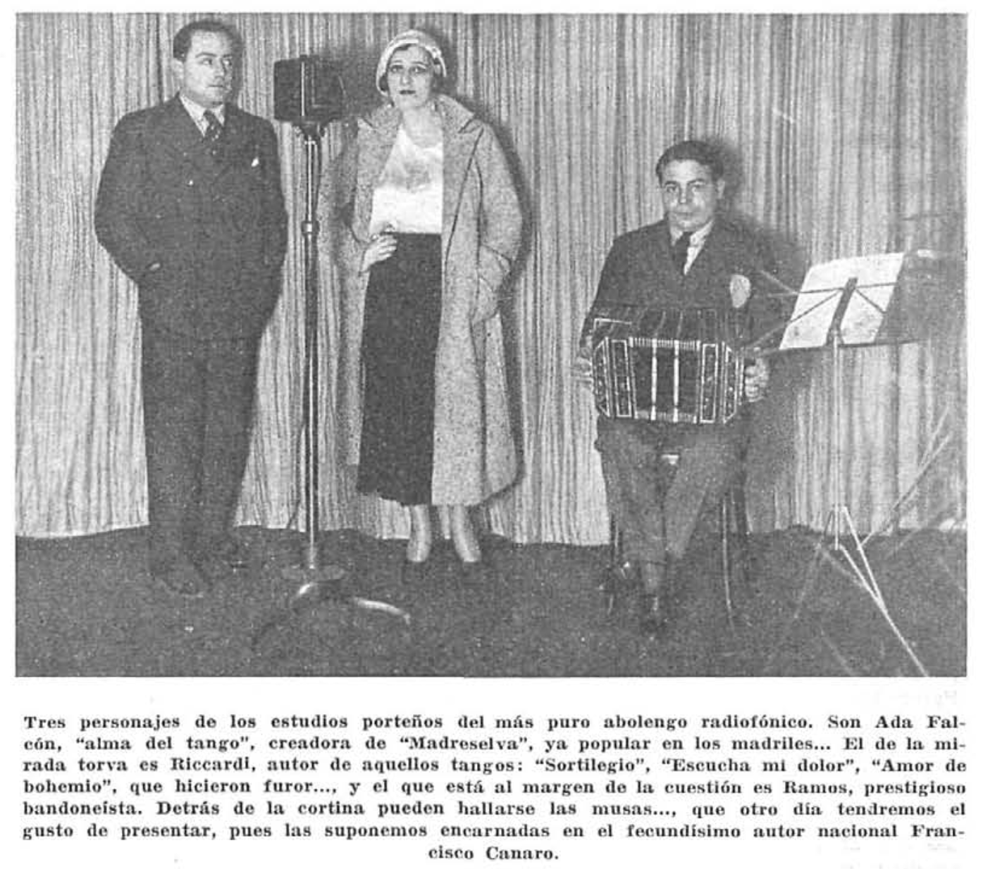 Intérpretes de Tango, bandoneón