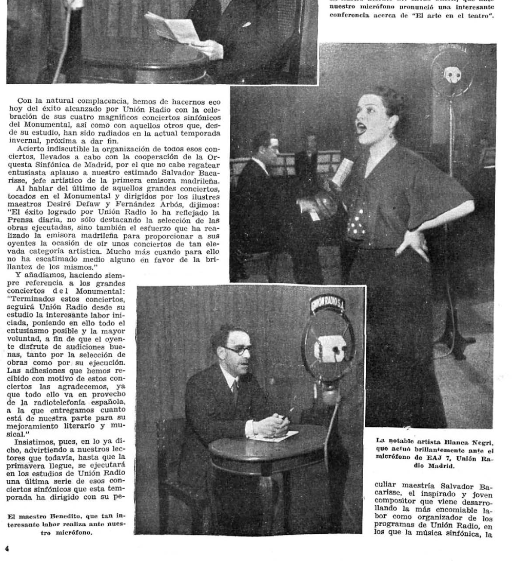 Balnca Negri y Rafael Benedito