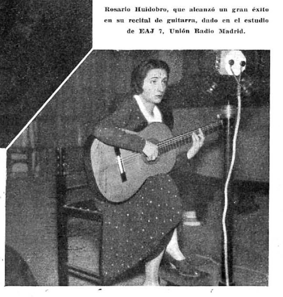 Rosario Huidobro, guitarra