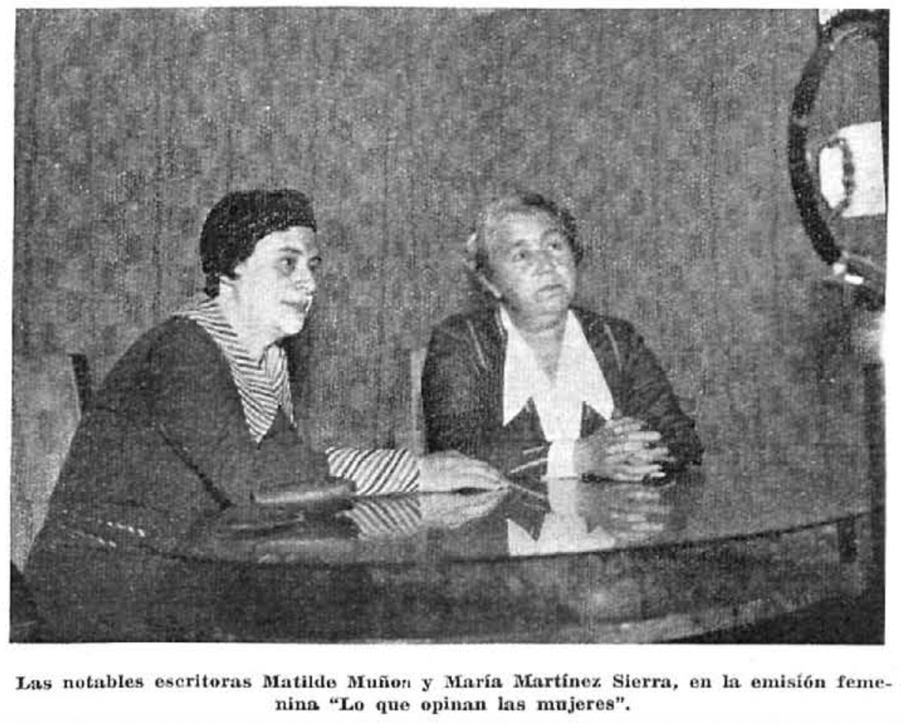 Matilde Muñoz y María Martínez Sierra (Lejárraga)