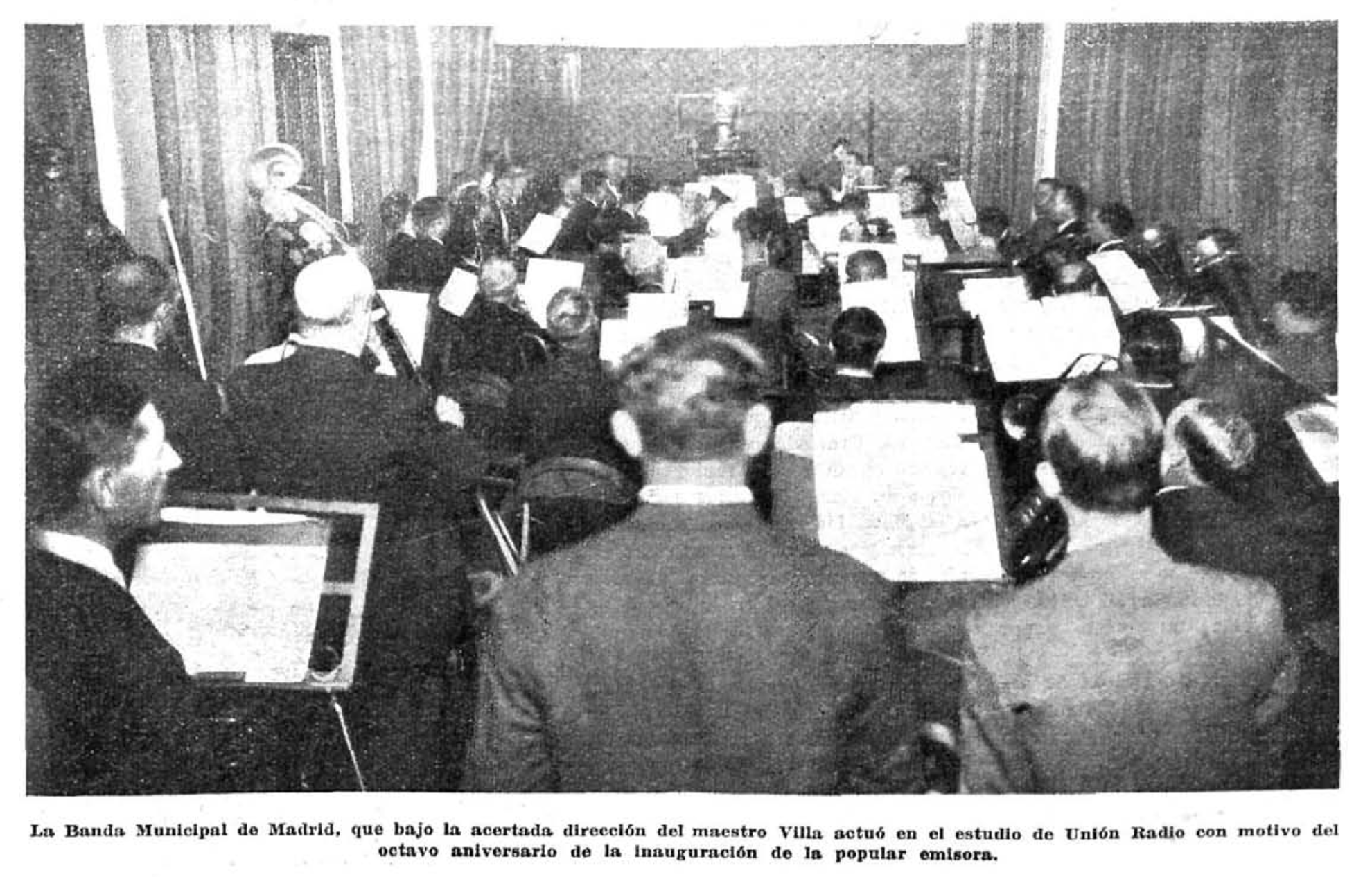 Banda Municipal de Madrid con Villa