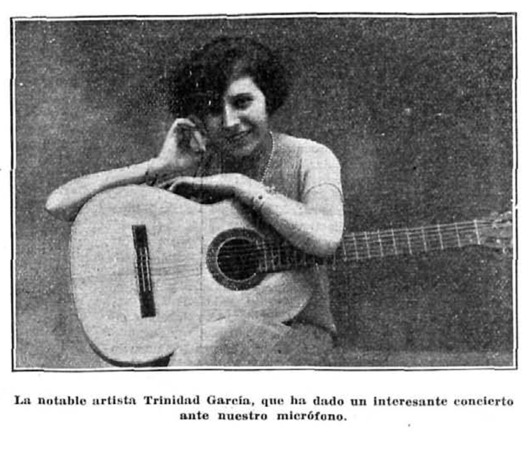 Trinidad García, guitarra