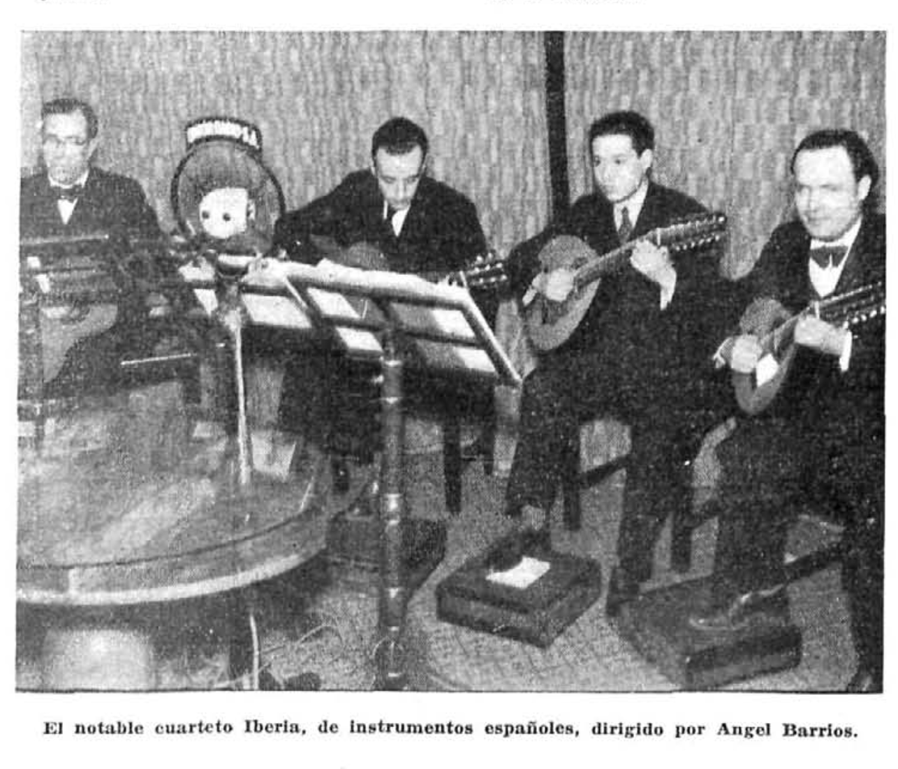 Cuarteto Iberia dirigido por Ángel Barrios, guitarra