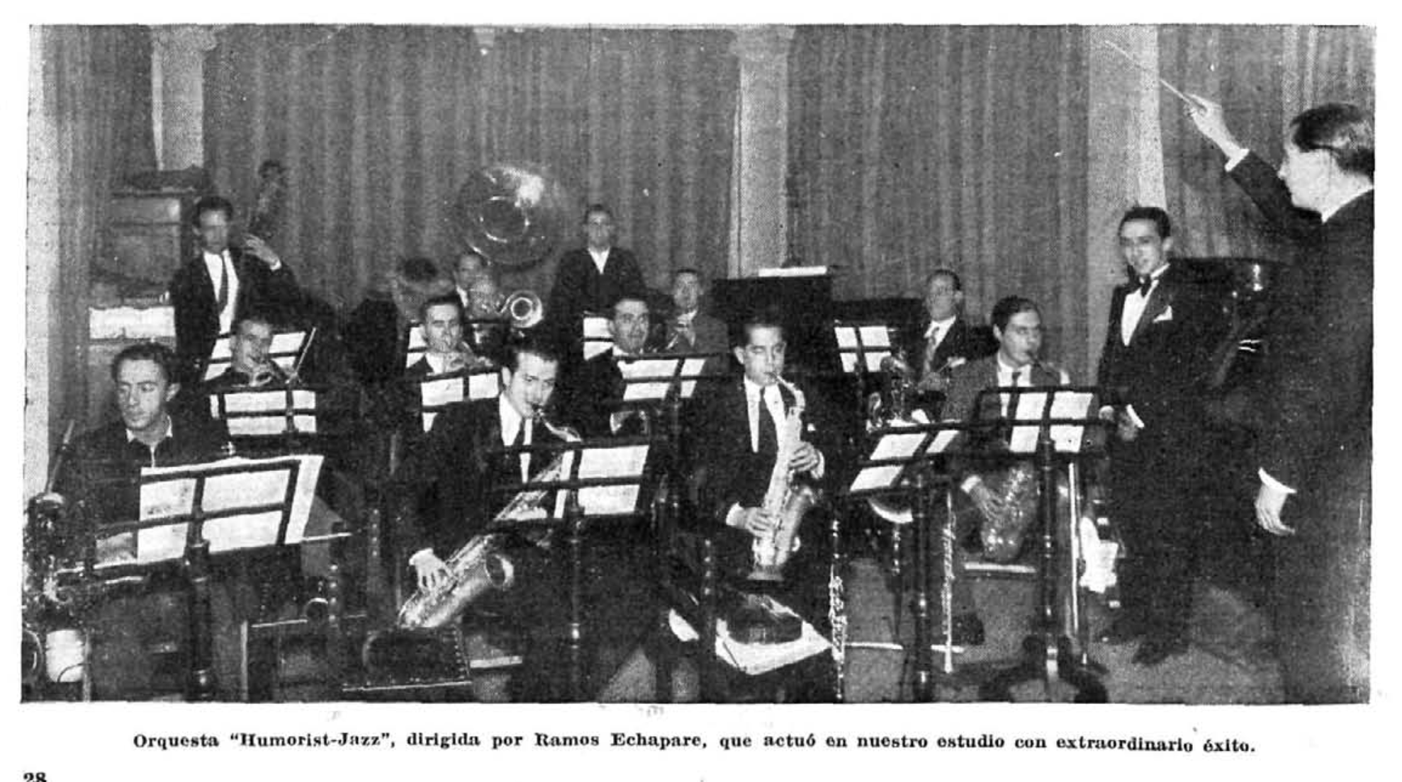 Orquesta Humorist-Jazz dirigida por Ramos Echapare