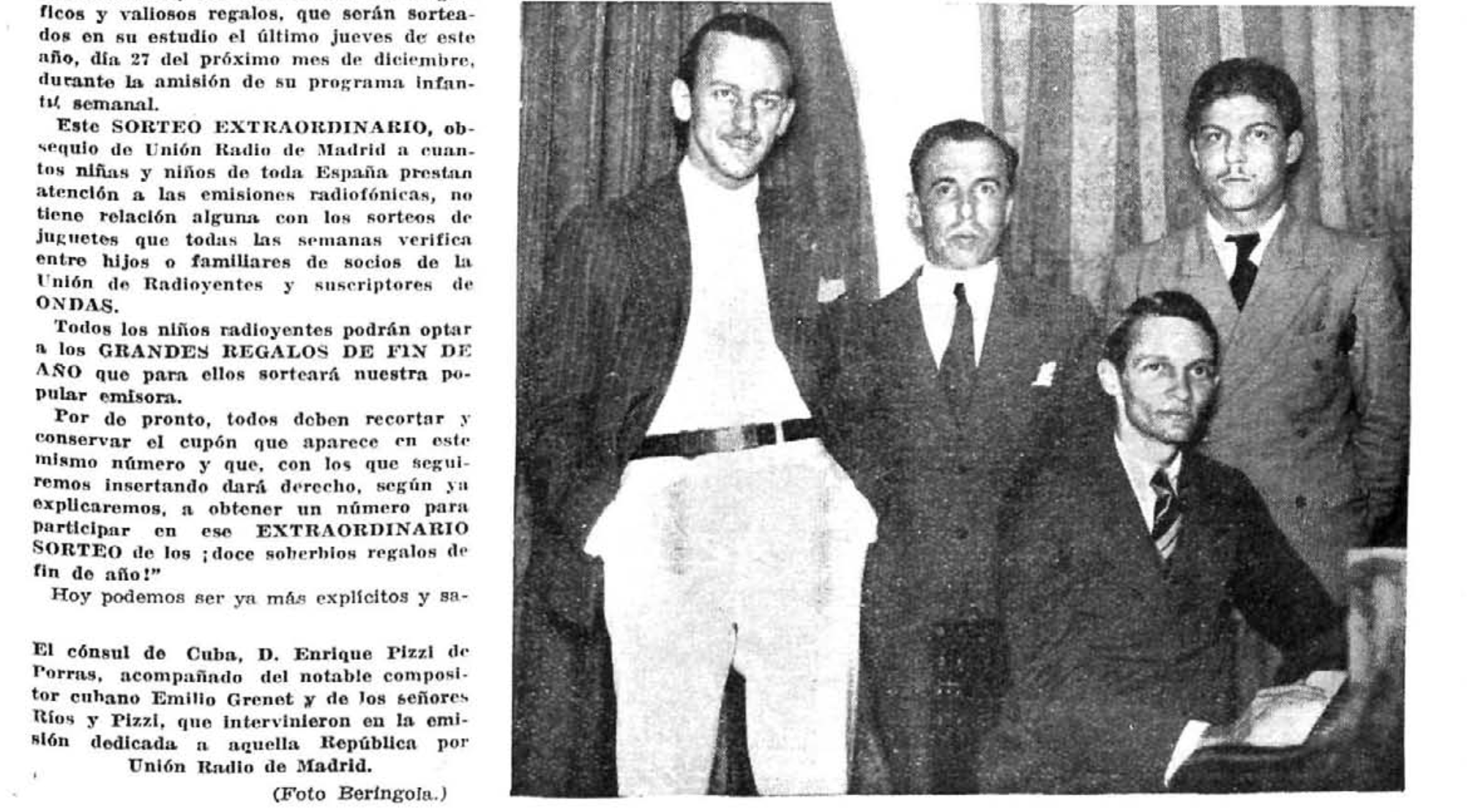 Emilio Grenet, Ríos y Pizzi