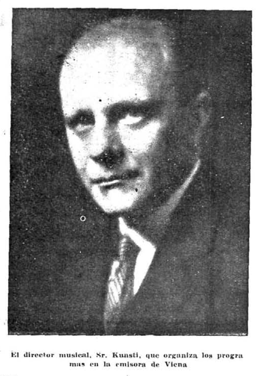 Kunsti, director musical emisora de Viena