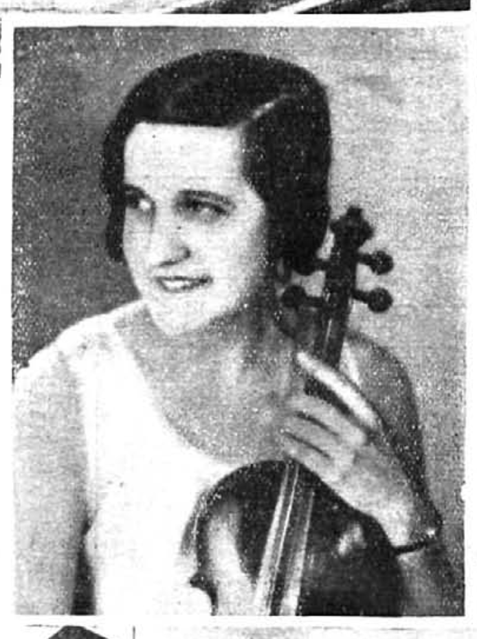 Juana Gantrei, violín de la emisora de Ginebra