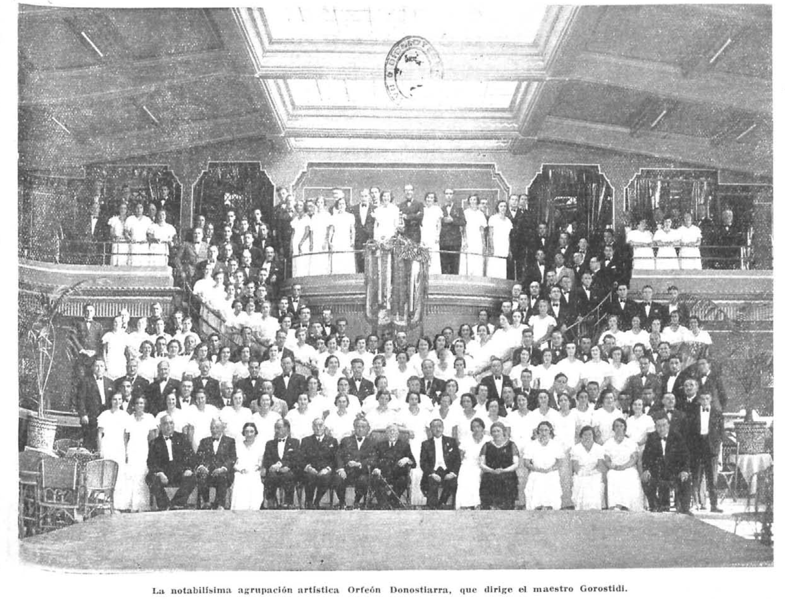 Orfeón Donostiarra, con Gorostidi, coros