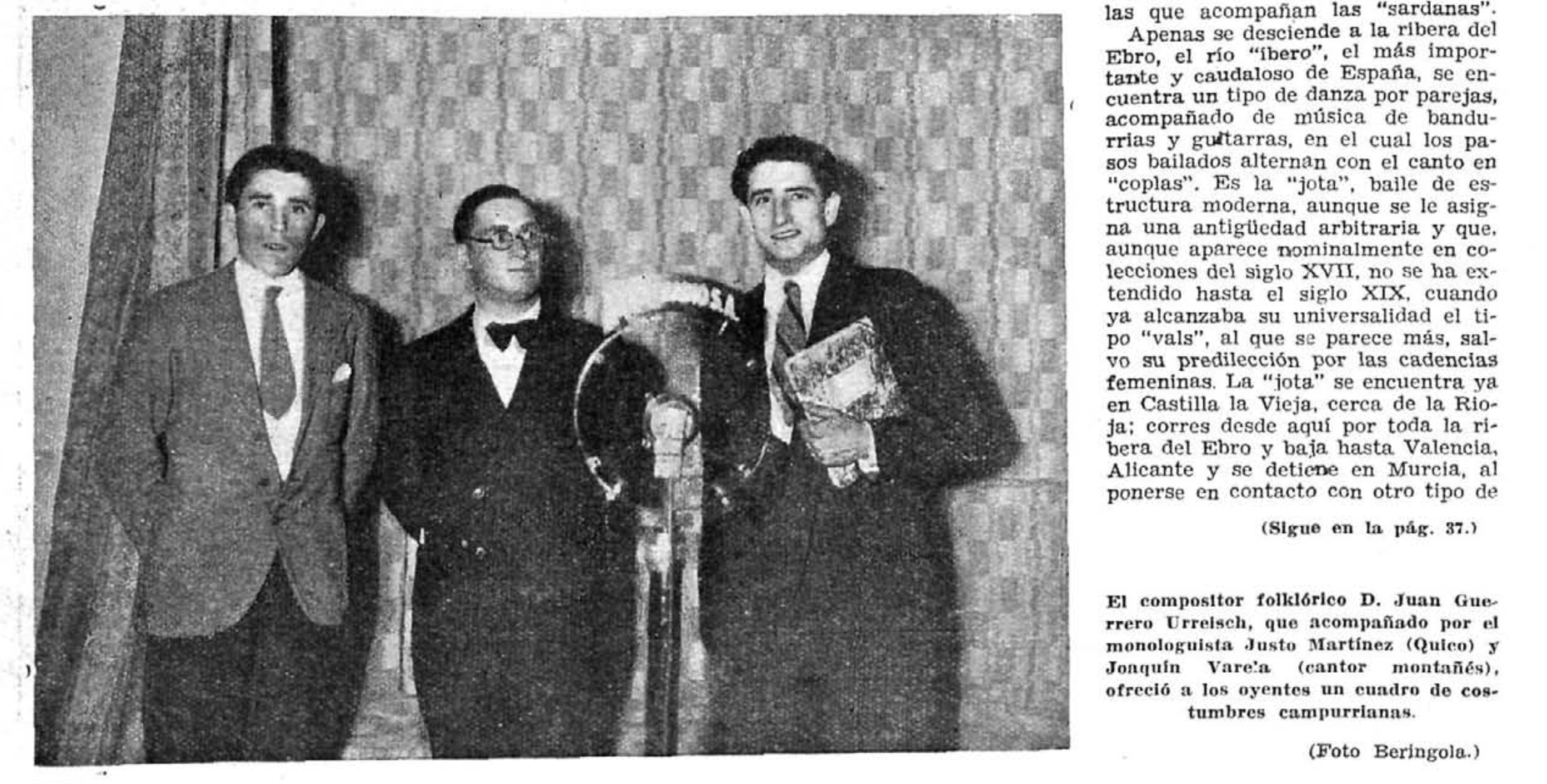 Juan Guerrero, compositor folklorico, Varela cantor montañés